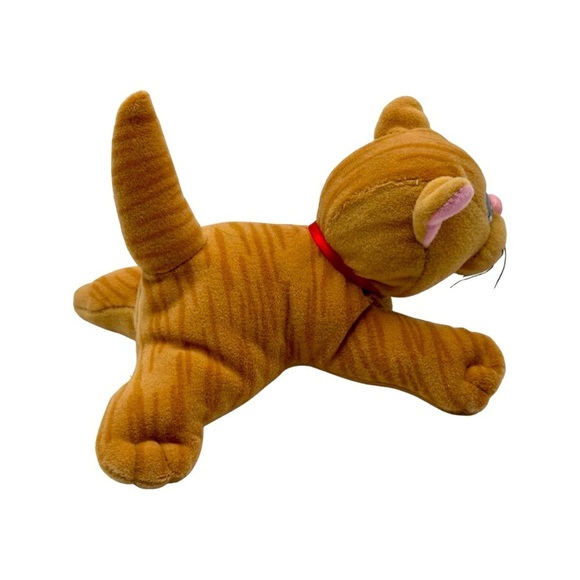 Vintage Pound Puppies Kitten Striped Orange Cat Plush Toy - Picture 5 of 7